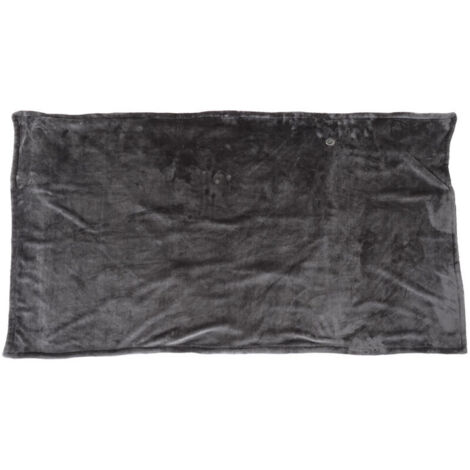 Jeffergarden Couverture chauffante électrique 5V alimentée par USB 3 niveaux de chauffage rapide réglable 150x85cm couverture chauffante pour bureau gris
