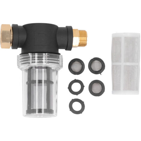 Jeffergarden Crépine d'entrée de tuyau d'arrosage 3/4 pour nettoyeur haute pression, accessoire pour sédiments d'eau