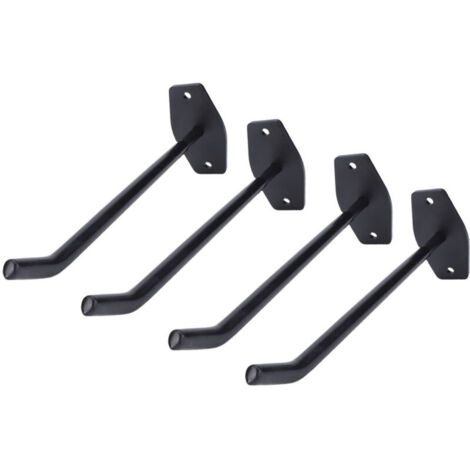 Jeffergarden Crochets pour pneus de Garage, 4 pièces, 10 pouces, Extra longs, robustes, 88lbs, support de charge, support mural utilitaire, cintre de rangement pour outils électriques de voiture