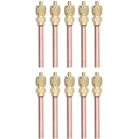 Jeffergarden Cryfokt Valve de Service de Plomberie 10 Pièces Valve de Recharge Facile à Installer pour la Réparation de la Climatisation Domestique