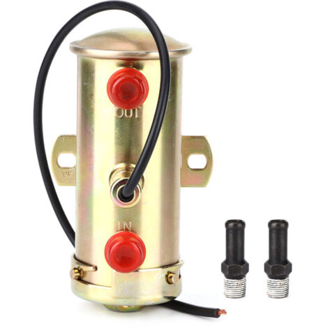 Jeffergarden Cuivre de Pompe à Carburant, Pièce Accessoire de Modification de Pompe à Carburant électrique de Voiture Automatique Universelle en Cuivre 12V