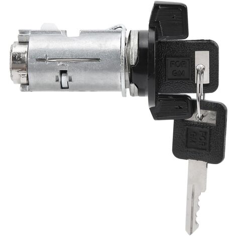Jeffergarden Cylindre de serrure d'allumage avec 2 clés 701398 accessoire de remplacement pour Chevrolet GM