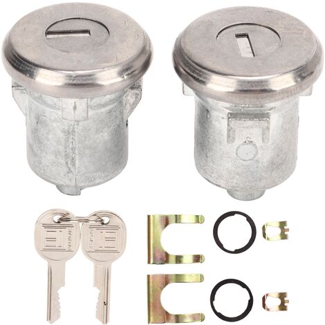 Jeffergarden Cylindre de serrure de porte de voiture avec clé 5070006, Structure compacte de remplacement en métal pour Blazer 19691991