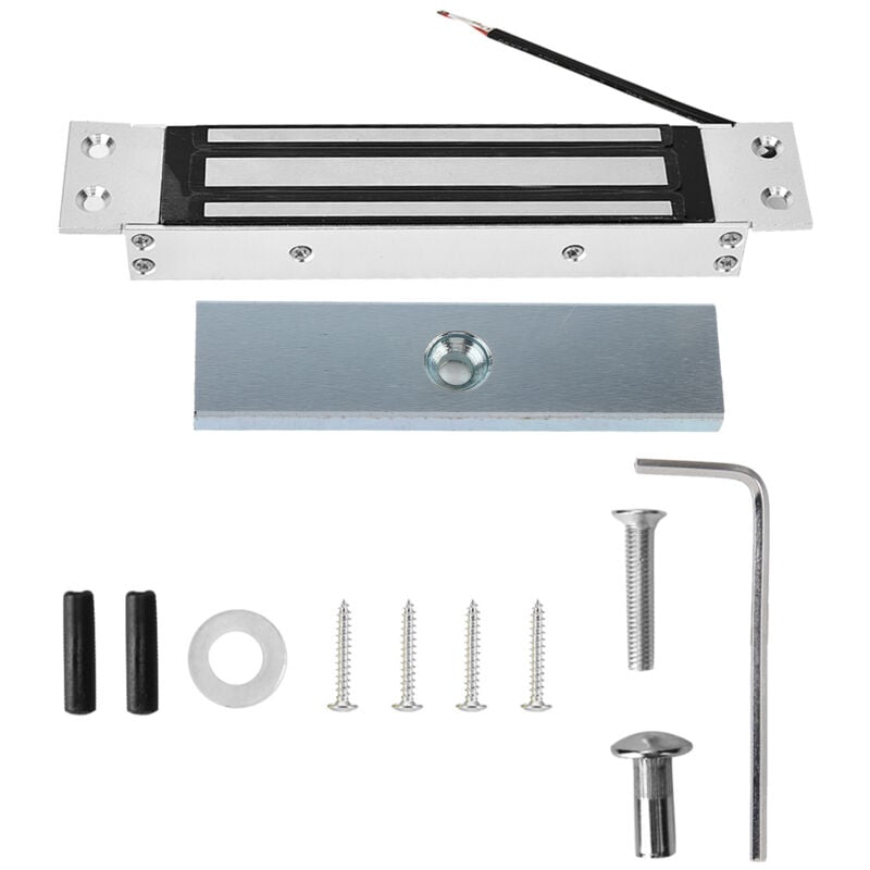 Serrure magnétique électrique intégrée, Force de maintien dc 12V 180kg, contrle d'accès électromagnétique - Jeffergarden
