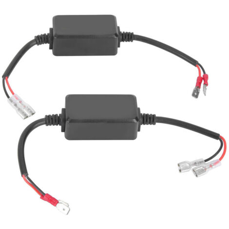 Jeffergarden Décodeur de lumière LED pour voiture H1/H3, annuleur sans erreur, résistances Anti-scintillement
