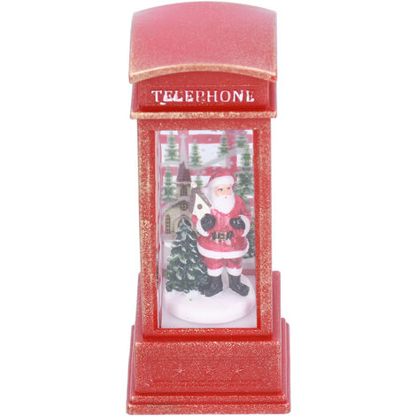 Jeffergarden Décorations de nol pour cabine téléphonique, veilleuse, décoration lumineuse pour la maison, cadeau pour vieil homme