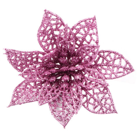 Jeffergarden Décorations scintillantes pour une fête de mariage creuse, décorations de sapin de Noël fleuri