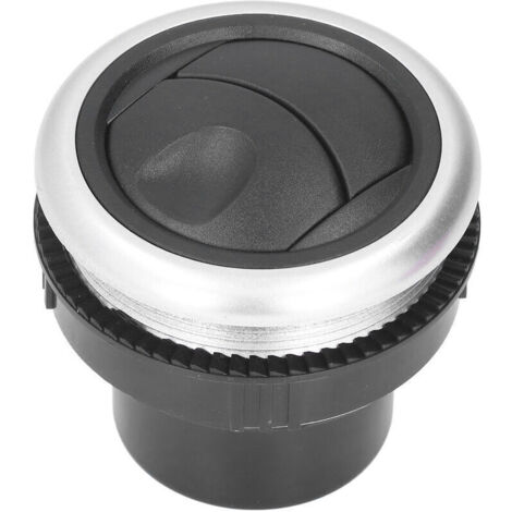 Jeffergarden Déflecteur de ventilation de sortie de climatiseur de tableau de bord, garniture universelle rotative ronde pour voitures, camping-cars et bus