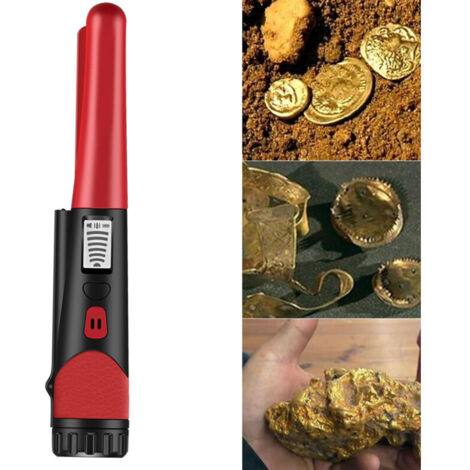 Jeffergarden Détecteur de métaux portable de petite taille, détecteur de trésors de haute précision, polyvalent, avec écran LCD pour adultes et enfants