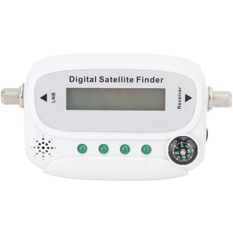 Jeffergarden - Détecteur de Satellite numérique, recherche de Signal d'antenne tv, compteur de force avec boussole, alarme sonore 13-18VDC