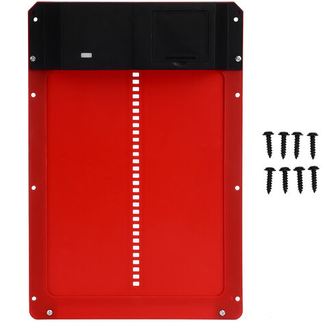Jeffergarden Détection automatique de lumière de porte de Protection de volaille de porte de poulailler pour le maintien de la volaille de ferme rouge