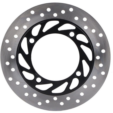 Jeffergarden Disque de frein de moto, dissipateur thermique, rotor de 4 mm d'épaisseur, argent et noir, pour l'entretien