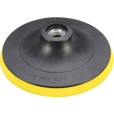 Jeffergarden Disque de polissage adhésif, papier de verre auto-adhésif, diamètre du disque adhésif 125 mm, trou 10 mm