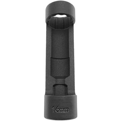 Jeffergarden Douille pour écrou de jambe de force, douille de suspension 12 pans, entraînement 1/2 pouce, outil de réparation automobile (16 mm, noir)
