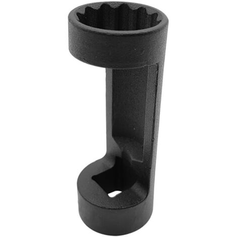 Jeffergarden Douille pour écrou de jambe de force, douille de suspension 12 pans, entraînement 1/2 pouce, outil de réparation automobile (18 mm, noir)