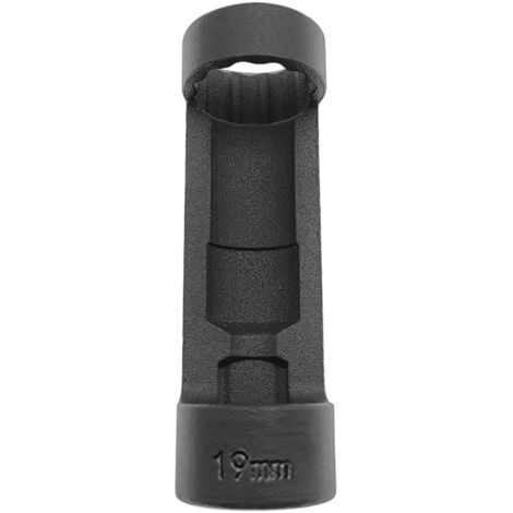 Jeffergarden Douille pour écrou de jambe de force, douille de suspension 12 pans, entraînement 1/2 pouce, outil de réparation automobile (19 mm, noir)