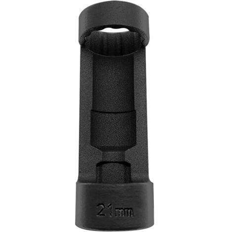 Jeffergarden Douille pour écrou de jambe de force, douille de suspension 12 pans, entraînement 1/2 pouce, outil de réparation automobile (21 mm, noir)