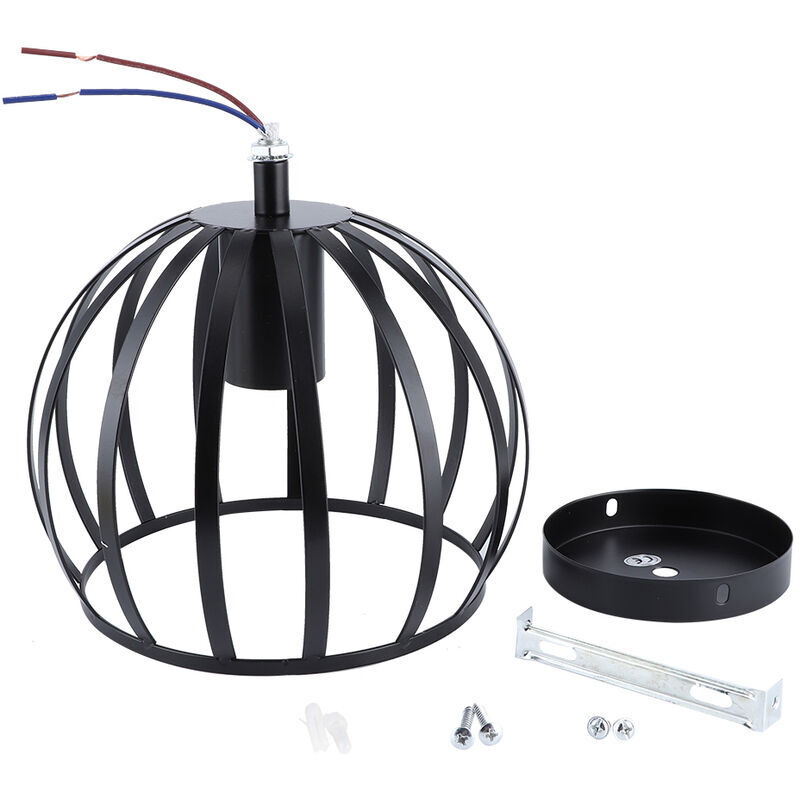 Jeffergarden E27 rustique Cage lustre suspension plafonnier abat-jour pour luminaire de couloir 110V-220V