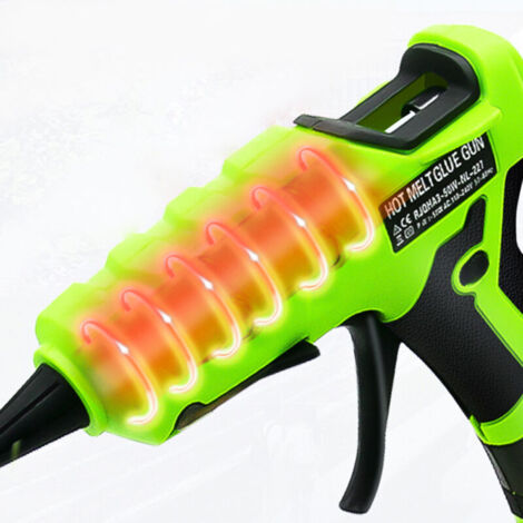 Jeffergarden Electric Hot Melt Glue Machine Portable Cordless Lithium Extrusion Tool Applicator for Home DIY Art Crafts Handmade Glued Products Quick Repair