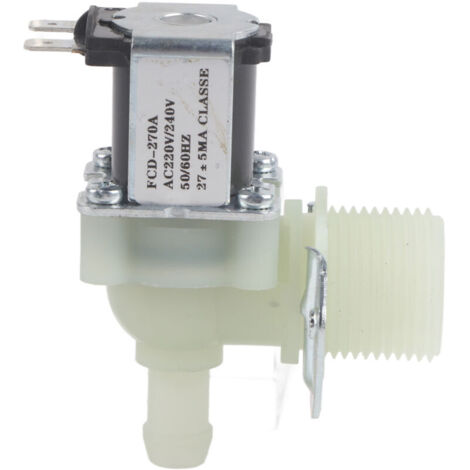 Jeffergarden Électrovanne d'arrivée d'eau G3/4 po en plastique, normalement fermée, 220 V/240 V CA