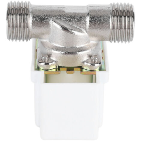 Jeffergarden Électrovanne unidirectionnelle normalement fermée, filetage extérieur 1/2 po, eau, 24 V CC