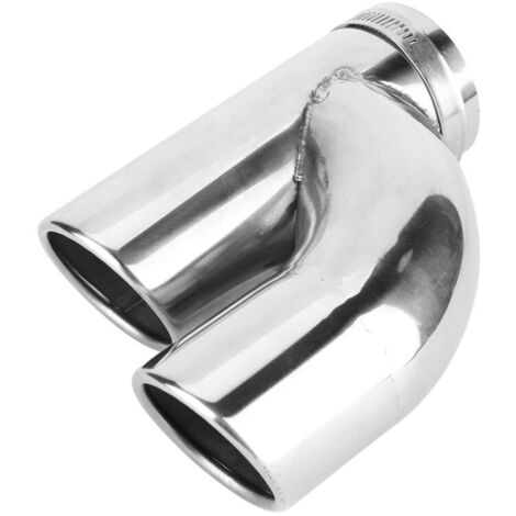 Jeffergarden Embout d'échappement arrière biseauté antirouille en acier inoxydable SUS lisse pour voitures