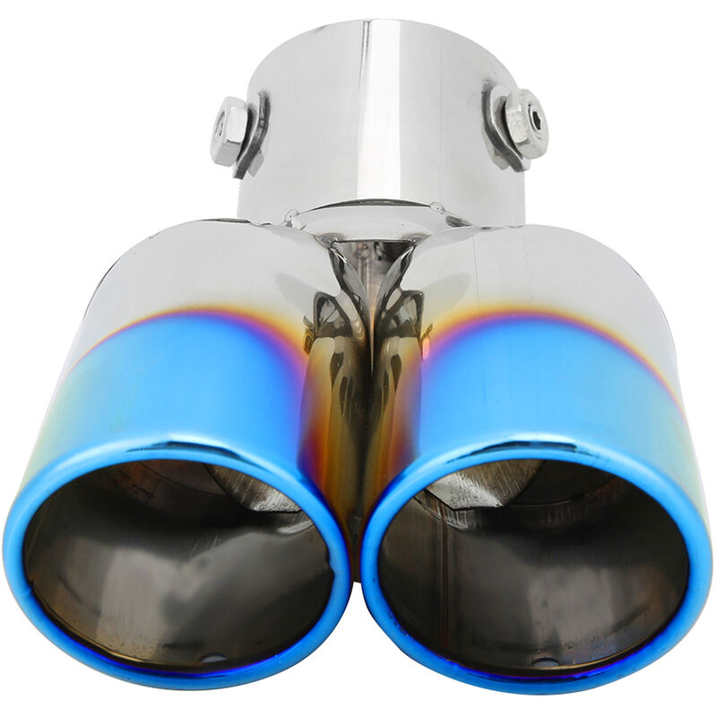 Jeffergarden - Embout d'échappement universel en acier inoxydable, 2,4 pouces, accessoire de Modification automobile pour voiture