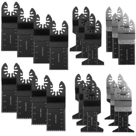 Jeffergarden Ensemble d'accessoires pour lame de scie multi-usages et tête d'outil électrique de 20 pièces