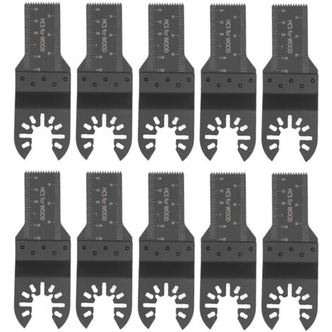 Jeffergarden Ensemble de 10 lames de scie oscillantes 20 mm à démontage rapide pour le bois et le plastique