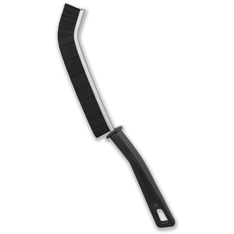 Jeffergarden Ensemble de brosses de nettoyage de crevasses, 3 pièces, usage domestique, outil multifonctionnel de nettoyage de coulis à poils durs pour coins morts de salle de bains, noir