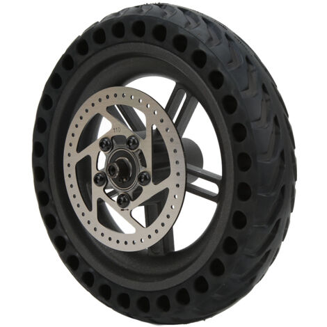 Jeffergarden Ensemble de roue arrière de Scooter 8.5in moyeu de roue de pneu plein 110mm disque de frein pour Scooter électrique Xiaomi M365/1S/LITE