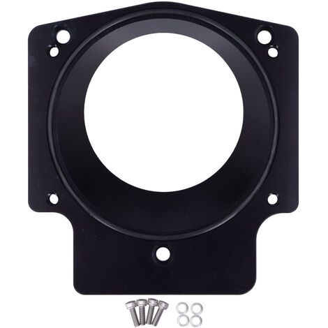 Jeffergarden Entretoise d'adaptateur de corps de papillon de collecteur d'admission de 3.6in adaptée pour GM GEN III LS1 LS2 LS6 LSX LS4Black