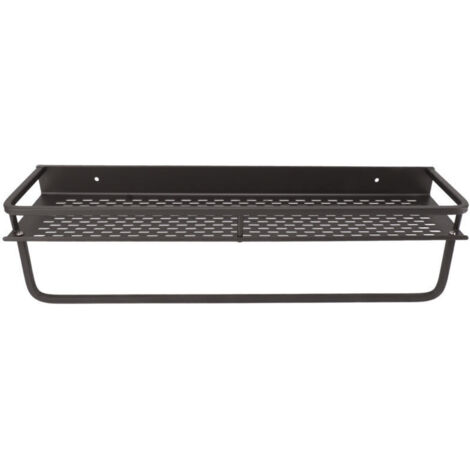 Jeffergarden Étagère de douche grise, facile à installer, en alliage d'aluminium, grande capacité, accessoire pour salle de bain, 60 cm / 23,6 pouces.
