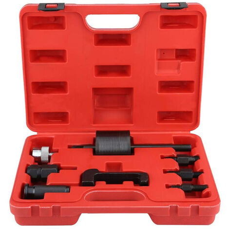 Jeffergarden Extracteur d'injecteur diesel, kit de sécurité rapide, boîte portable, bonne durabilité, adapté à une utilisation en atelier