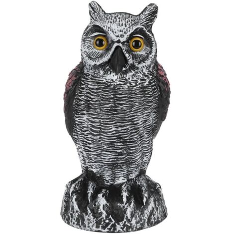 Jeffergarden Fake Simulation Owl Statue Decoration Outdoor Garden Repeller en plastique Decoy 1020-1