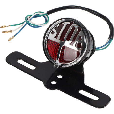 Jeffergarden Feu stop basse consommation pour moto, style vintage, câblage facile, haute luminosité, longue durée de vie, compatible Suzuki.