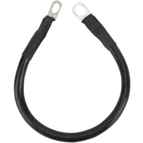 Jeffergarden Fil de terre 11.8in 4AWG 25mm 150A cble de terre flexible haute ténacité pour onduleur de batterie noir