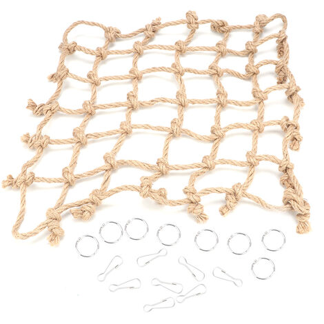 Jeffergarden Filet d'escalade en corde de coton pour oiseaux, jouets pour perroquets, hamac suspendu, balanoire, jouet à mcher, accessoires