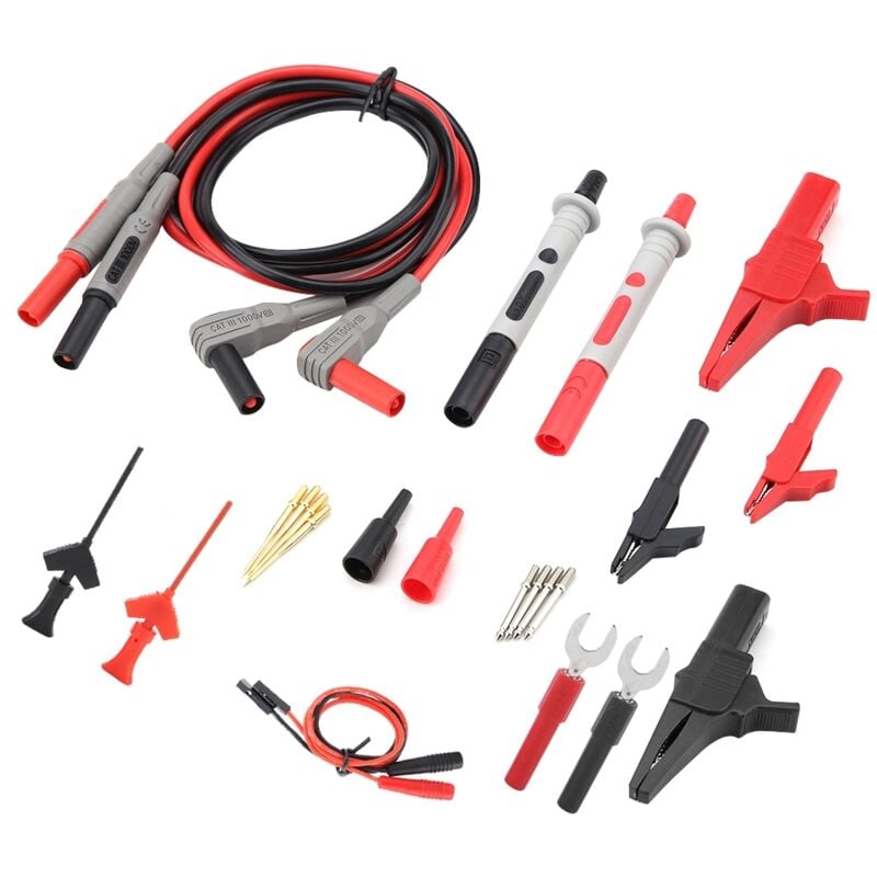 Jeffergarden - Kits de cordons de test, câble multimètre électronique empilable, Fluke numérique P1300D pour cordons multimètre