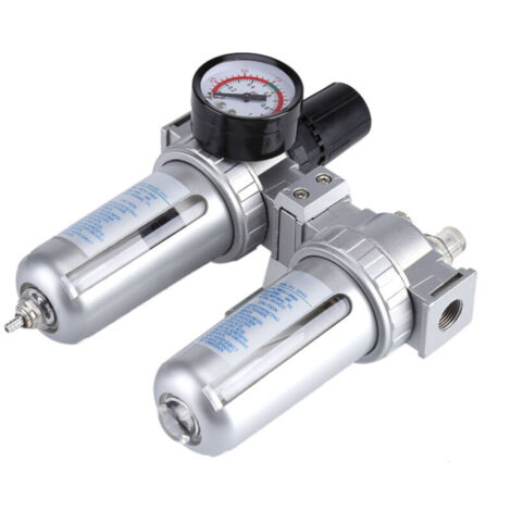 Jeffergarden Filtre à air SFC300 3/8'', régulateur, outil de nettoyage et de séparation du piège à eau et de l'humidité