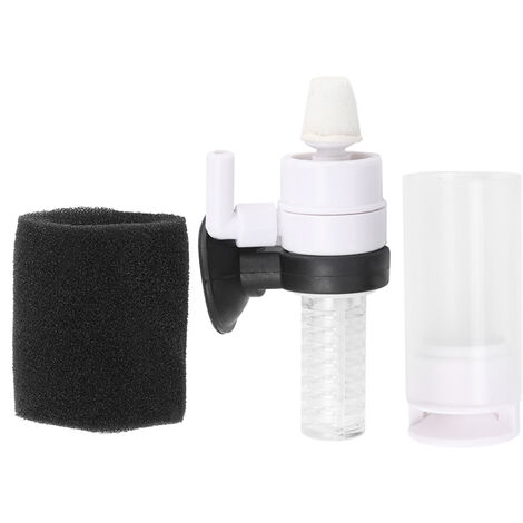 Jeffergarden Filtre d'aquarium pratique 3 en 1, Mini filtres éponge biochimiques pour Aquarium