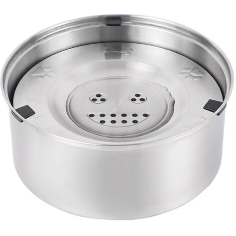 Jeffergarden ‌Fontaine à eau pour chien 3L inox 304‌ - anti-renversement, buveur lent, projet jardin/maison durable