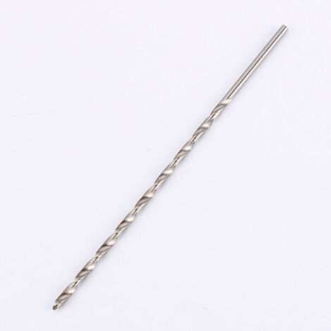 Jeffergarden Foret hélicoïdal extra long en acier rapide de 4 mm, foret hélicoïdal à tige droite de 200 mm