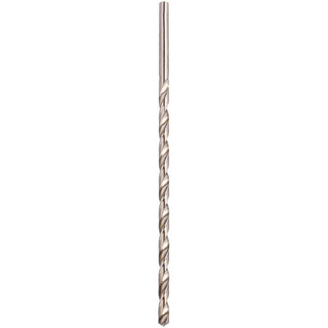 Jeffergarden Foret hélicoïdal extra long en acier rapide de 6 mm, foret hélicoïdal à tige droite de 200 mm