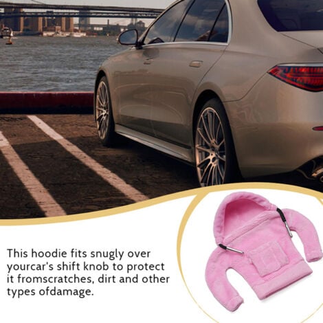 Jeffergarden Funda para palanca de cambios de coche, pomos con capucha, funda bonita y cálida, adecuada para palancas con cabezas redondas