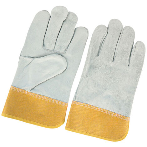 Jeffergarden Gants de soudage en cuir de vache, ignifuges, résistants à la chaleur, imperméables, antidérapants, pour le travail