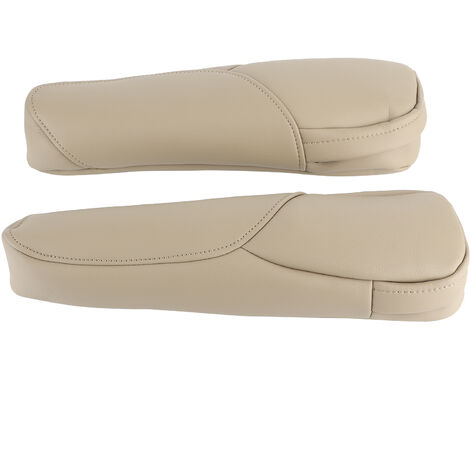 Jeffergarden Garniture d'accoudoir de siège, finition sophistiquée, protection généreuse d'accoudoir de siège, cuir microfibre pour voiture de remplacement Honda CRV 2007-2009(Beige)