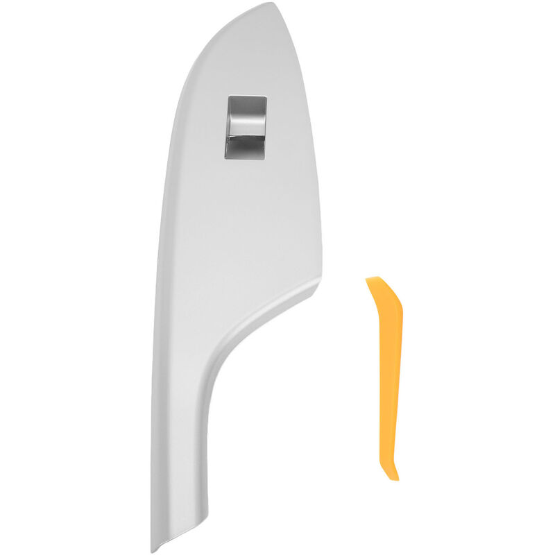 Jeffergarden - Garniture de commutateur de fenêtre de voiture lunette argentée accoudoir en verre couvercle de panneau de commutateur de levage pour