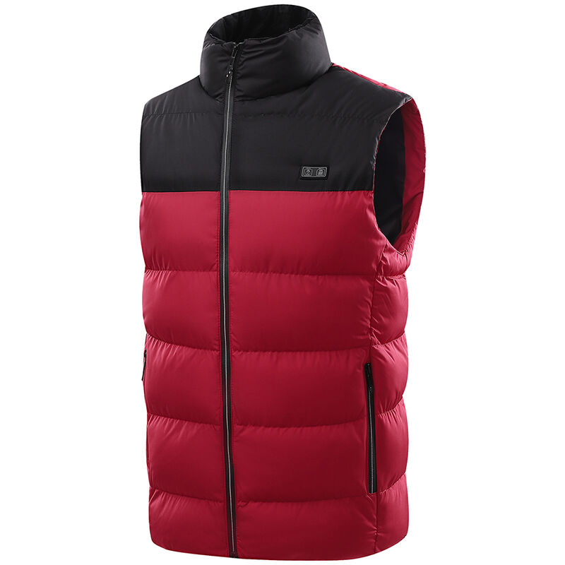 Jeffergarden Gilet chauffant 15 zones, gilet chauffant d'hiver à double commande, veste chauffante électrique USB, batterie externe non incluse, noir
