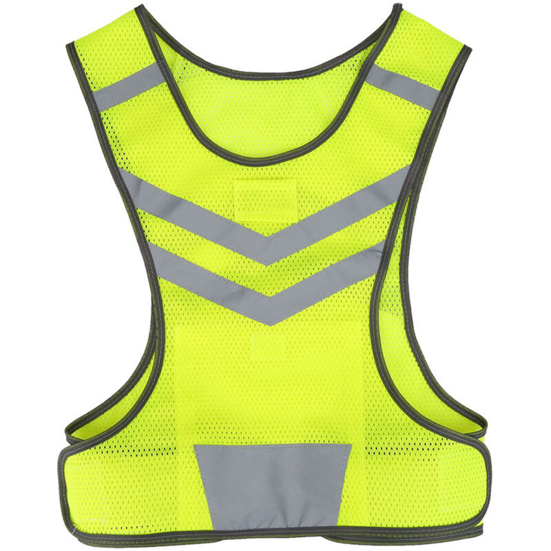 Jeffergarden Gilet de sécurité réfléchissant haute visibilité et ajustable pour les sports de plein air : cyclisme, course à pied et randonnée.